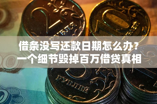 武汉借条没写还款日期怎么办？一个细节毁掉百万借贷真相