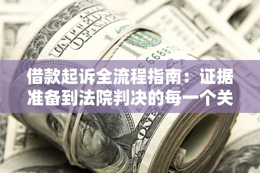 武汉借款起诉全流程指南：证据准备到法院判决的每一个关键步骤