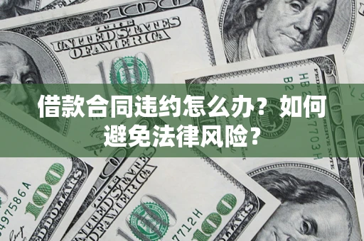 武汉借款合同违约怎么办？如何避免法律风险？