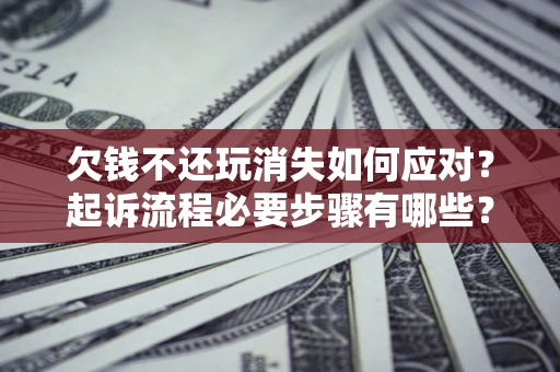 武汉欠钱不还玩消失如何应对？起诉流程必要步骤有哪些？